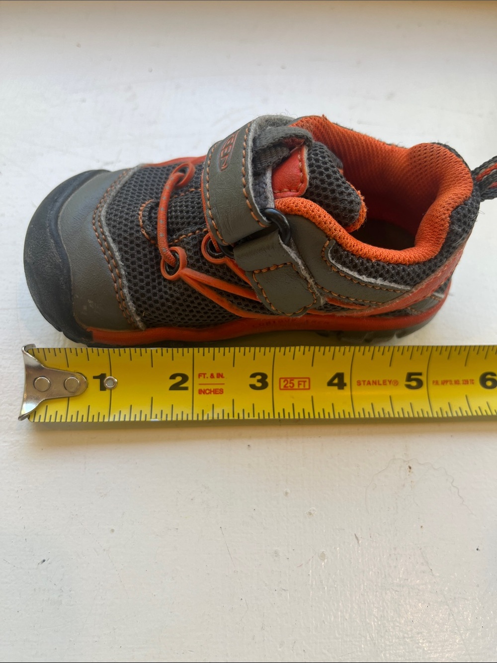 Keen Kids Gray and Orange Trail Sneakers - Picture 5 of 5